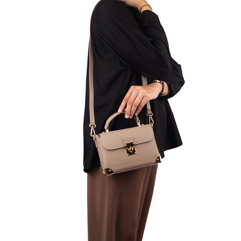 Tas Wanita Gino Mariani Top Handle Bag Debbie Elephant Grey