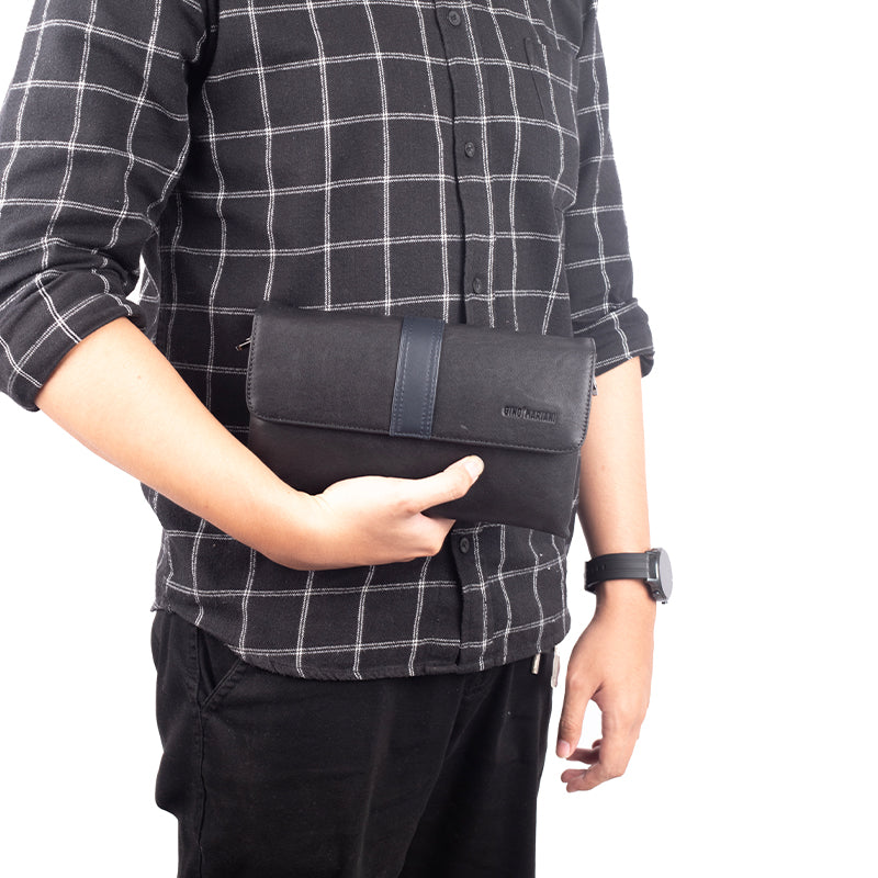 Clutch Pria Gino Mariani Haritz Black