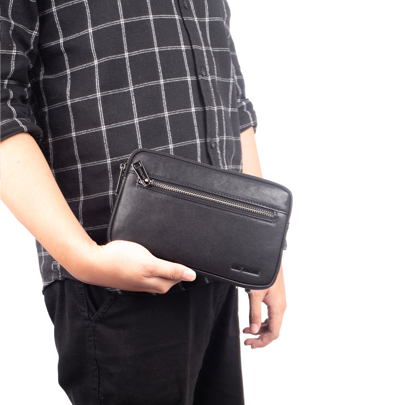 Clutch Pria Gino Mariani Haza Black