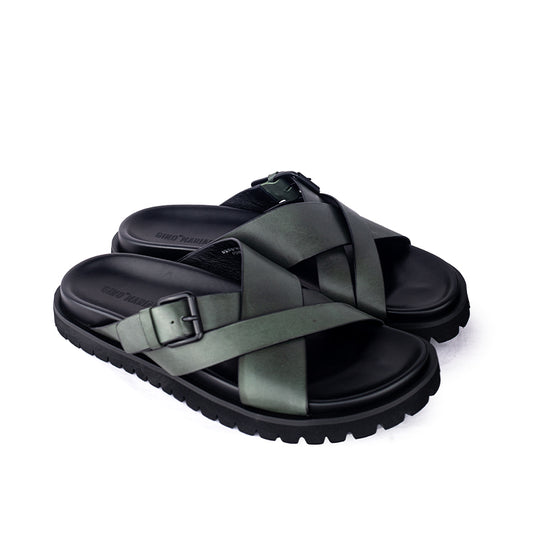 Sandal Kulit Pria Gino Mariani Fonzie Army