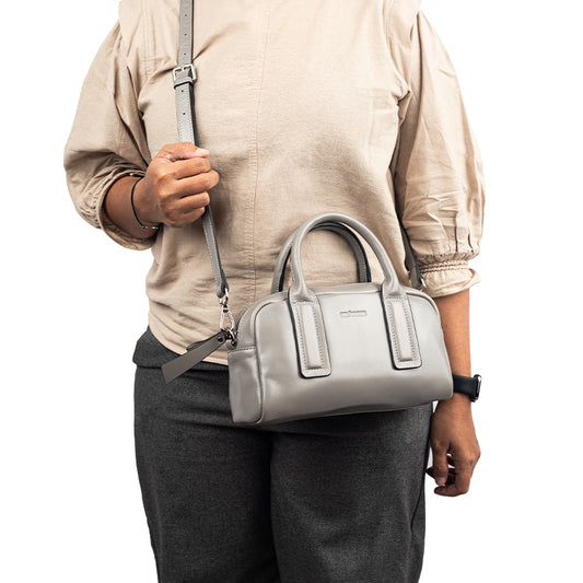 Tas Wanita Gino Mariani Top Handle Bag Arcela Grey