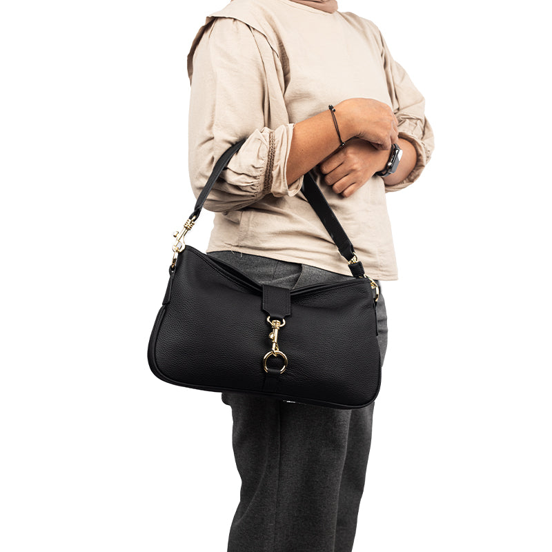 Tas Wanita Shoulder Bag Gino Mariani Devika Black