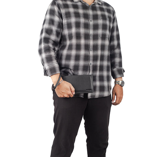 Pouch Kulit Pria Gino Mariani Kaden Black