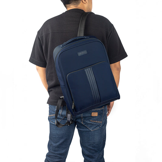 Backpack Tas Ransel Pria Gino Mariani Alden Navy