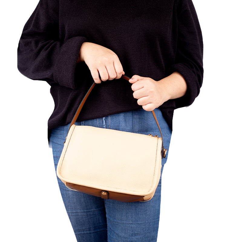 Tas Wanita Shoulder Bag Gino Mariani Allura Beige