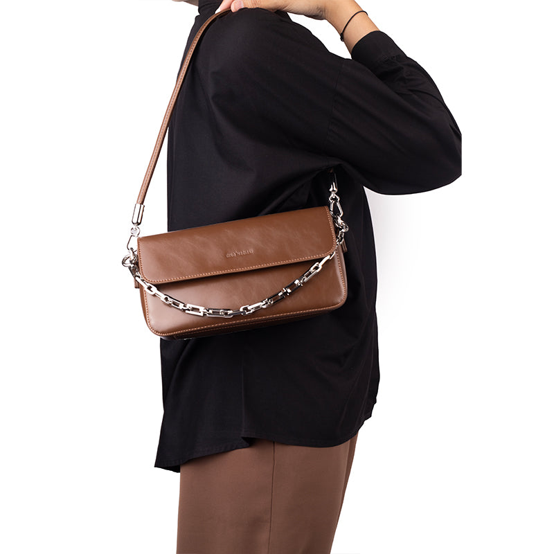Tas Wanita Gino Mariani Shoulder Bag Bertin 1 Coffee