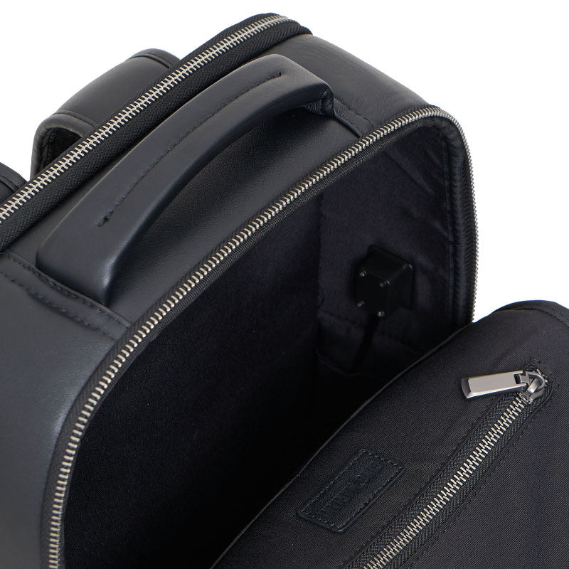 Backpack Tas Ransel Kulit Pria Gino Mariani Baron Black