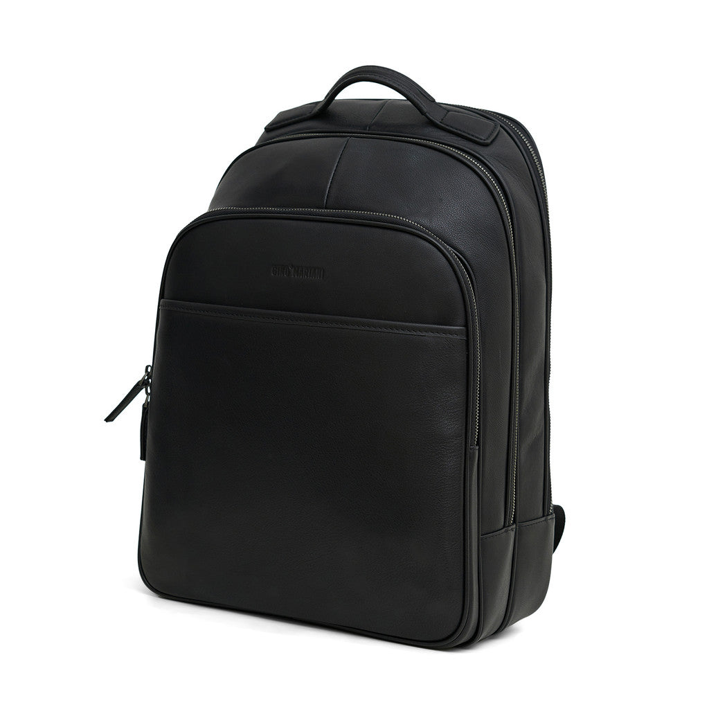 Backpack Tas Ransel Pria Kulit Gino Mariani Boston Black