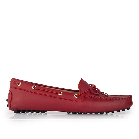 Sepatu Casual Wanita Loafer Moccasin Gino Mariani Ellen Red
