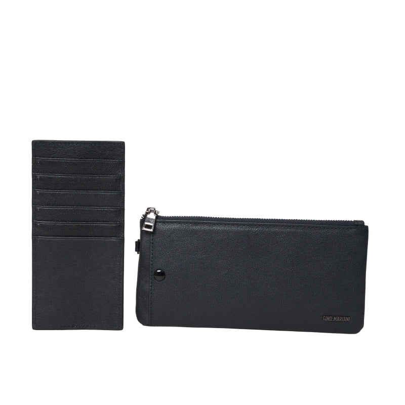 Pouch Kulit Pria Gino Mariani Elezar Navy