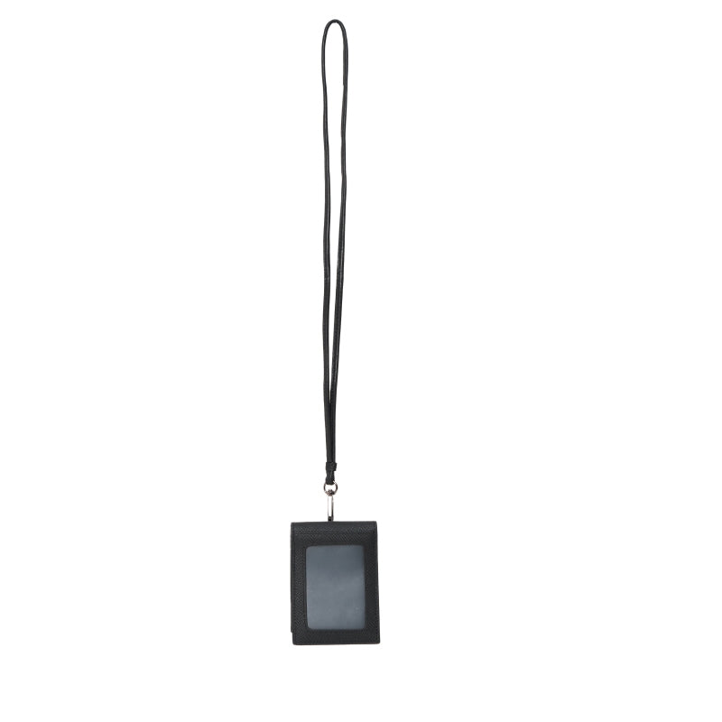 Lanyard Card Holder Kulit Gino Mariani Jenson Black