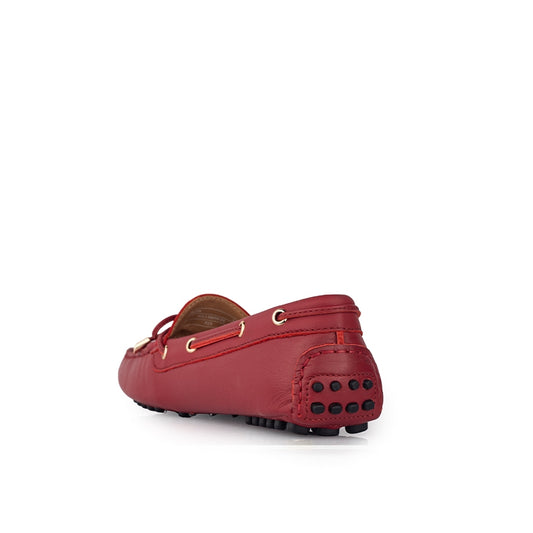 Sepatu Casual Wanita Loafer Moccasin Gino Mariani Ellen Red
