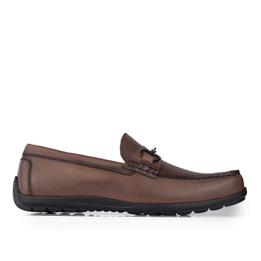 Sepatu Casual Pria Loafer Moccasin Gino Mariani Bartoli 9 Dark Brown