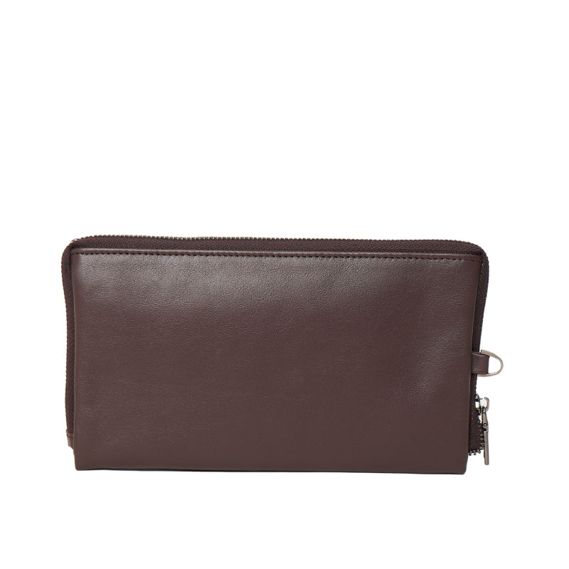 Clutch Kulit Pria Gino Mariani Jeno Brown
