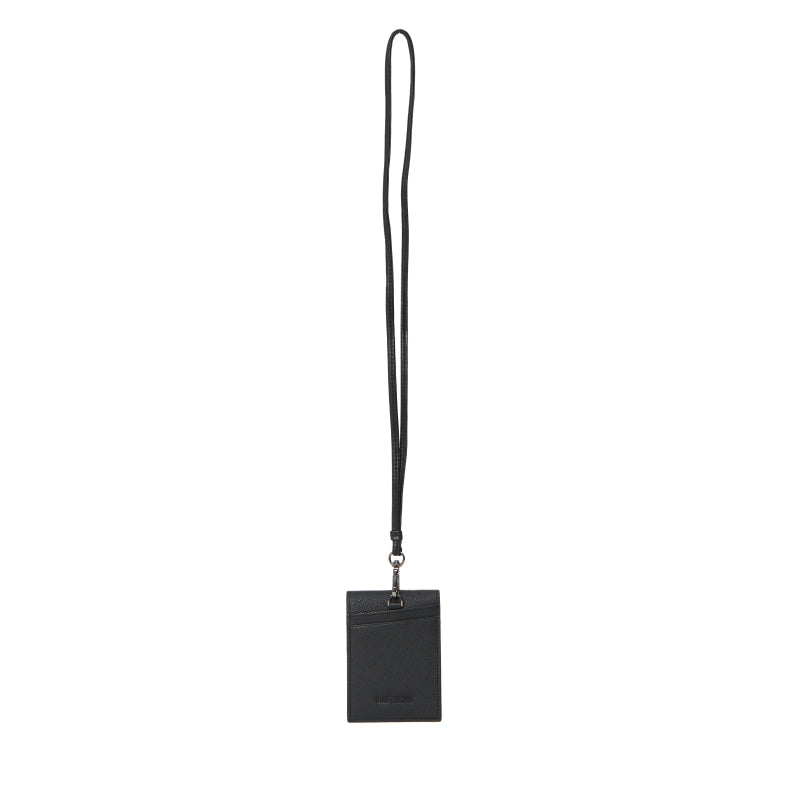 Lanyard Card Holder Kulit Gino Mariani Jenson Black