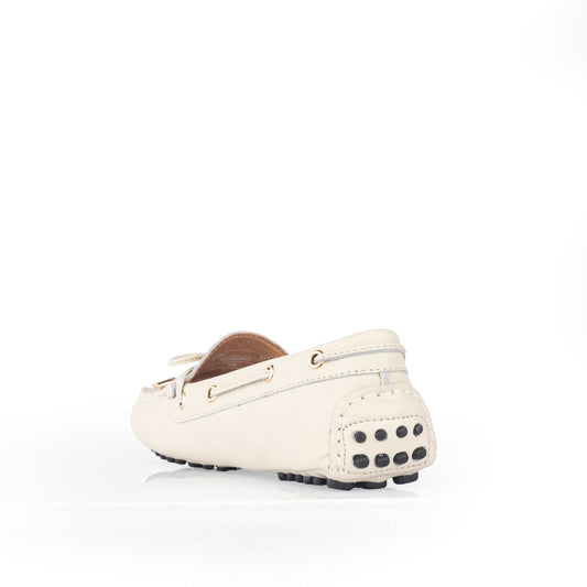 Sepatu Casual Wanita Loafer Moccasin Gino Mariani Ellen Off White