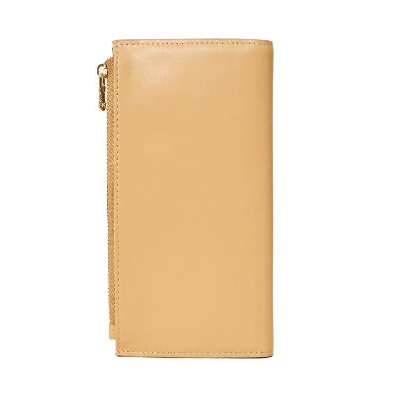 Dompet Panjang Kulit Wanita Gino Mariani Long Leather Wallet Angelica Beige
