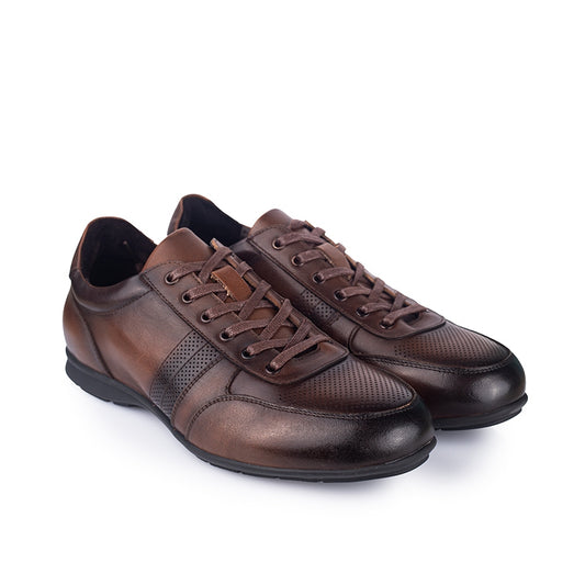 Sepatu Casual Formal Pria Gino Mariani Eziel Cokelat
