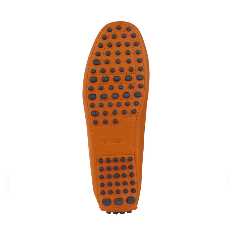 Sepatu Casual Wanita Loafer Moccasin Gino Mariani Ellen Orange