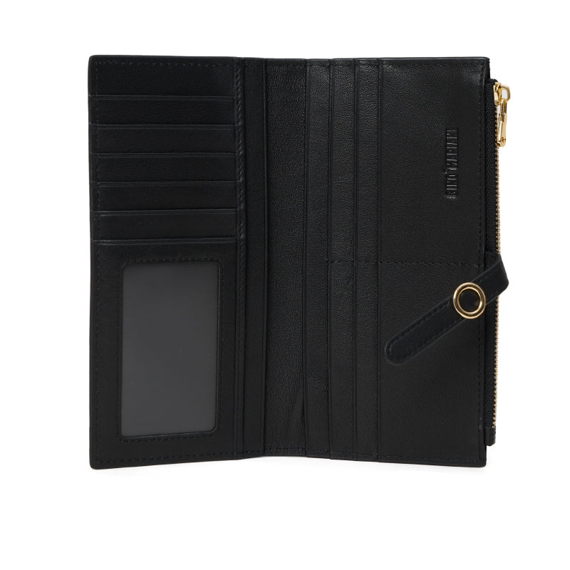 Dompet Panjang Kulit Wanita Gino Mariani Long Leather Wallet Angelica Black