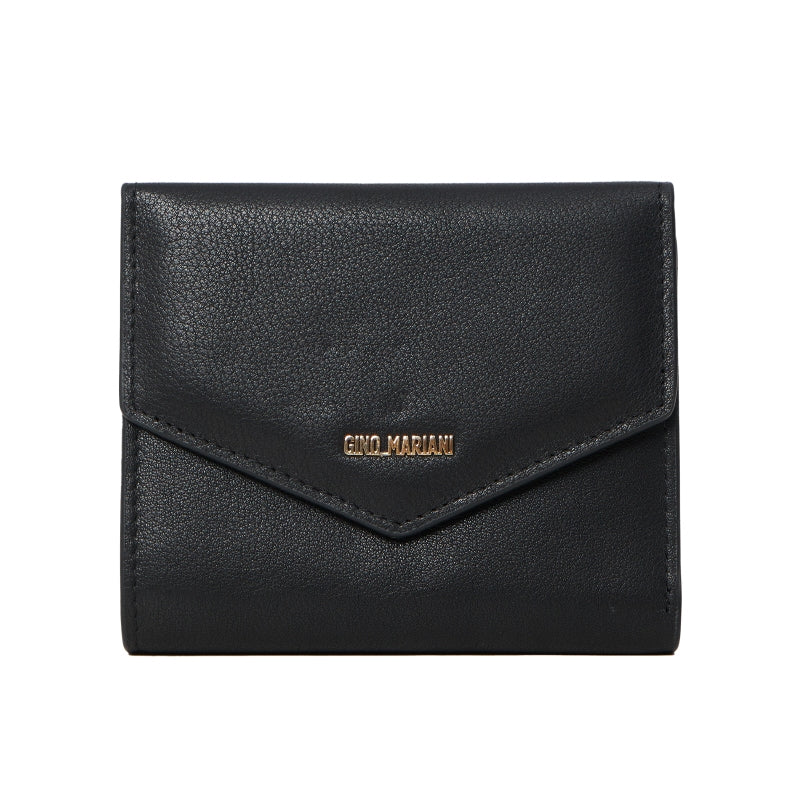 Dompet Kulit Lipat Wanita Gino Mariani Arianna Black