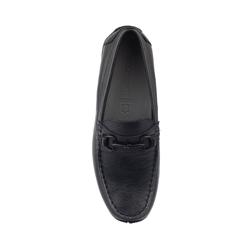 Sepatu Casual Pria Loafer Moccasin Gino Mariani Bartoli 9 Hitam