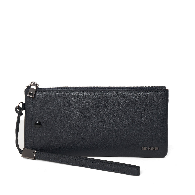 Pouch Kulit Pria Gino Mariani Elezar Navy