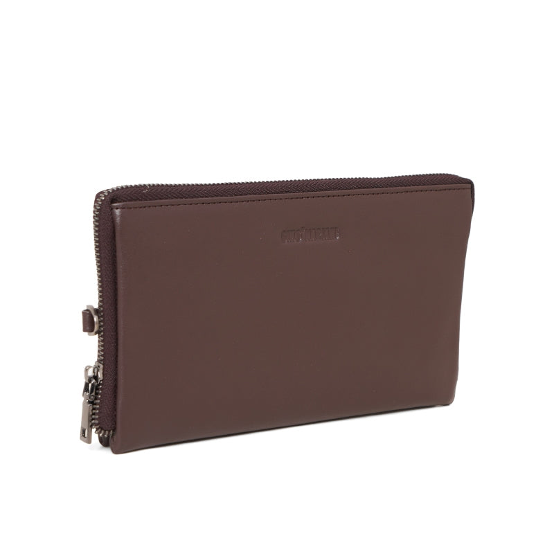 Clutch Kulit Pria Gino Mariani Jeno Brown