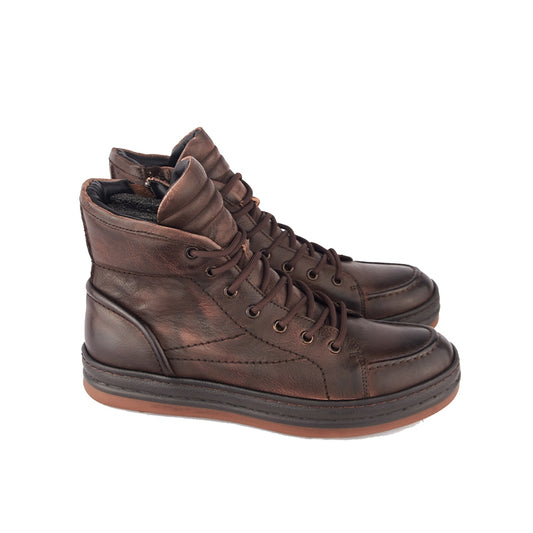 Sepatu Pria Boots Casual Gino Mariani Jacob Brown