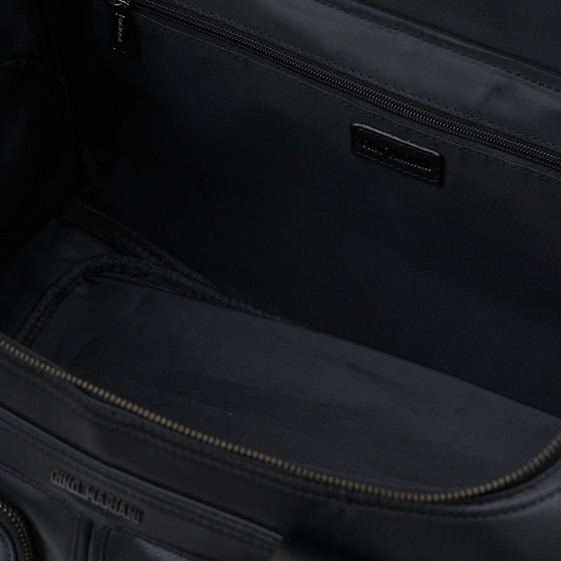 Tas Travel Duffle Bag Gino Mariani Elliot Hitam