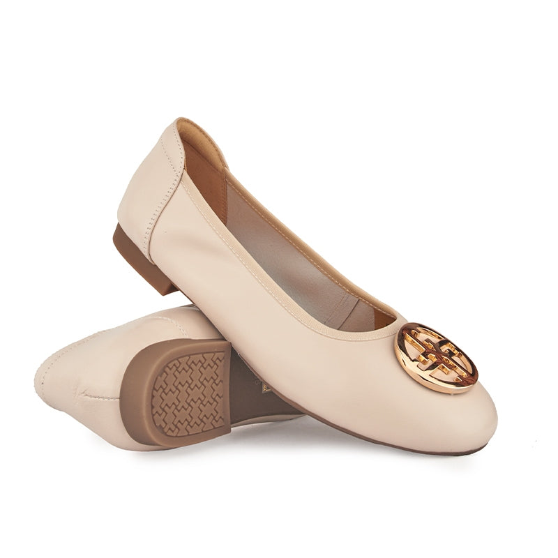 Sepatu Casual Formal Wanita Gino Mariani Firen Off White