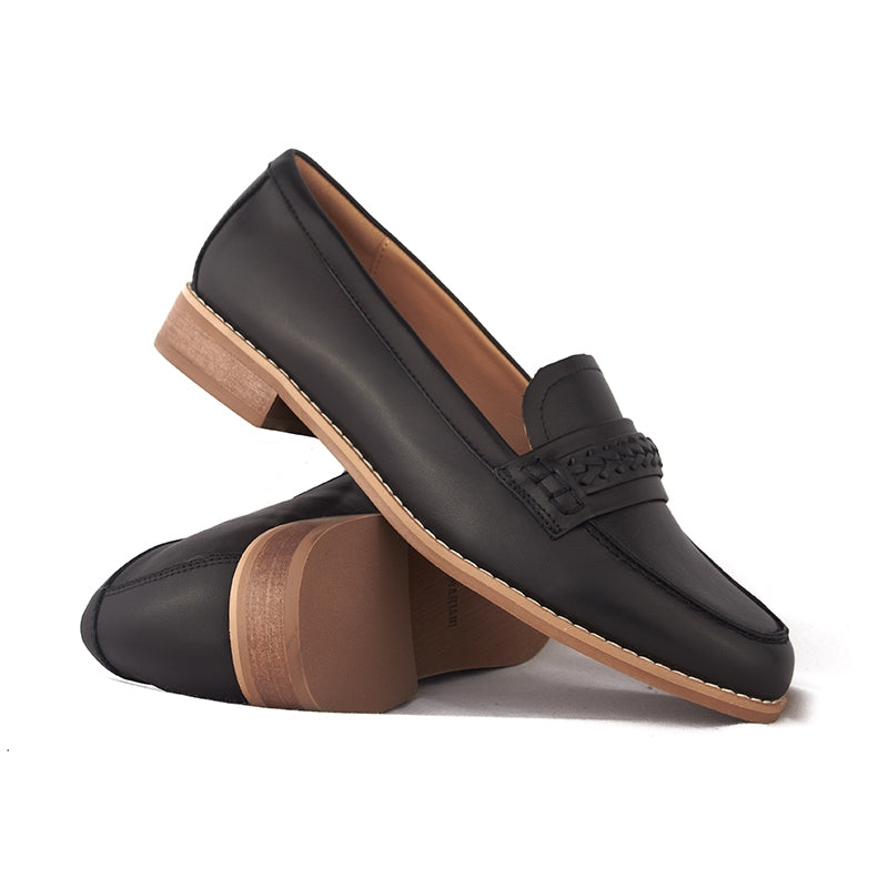 Sepatu Wanita Casual Loafer Gino Mariani Airuna Black