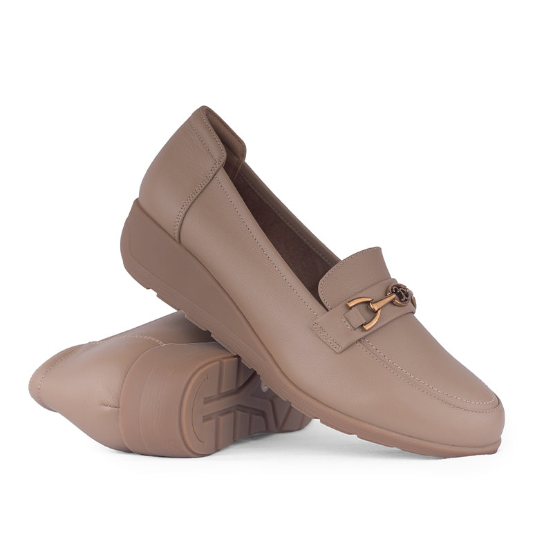 Sepatu Casual Formal Wanita Gino Mariani Clover Brown