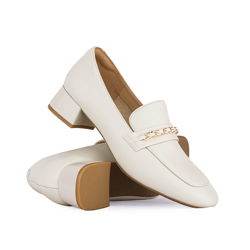 Sepatu Casual Formal Wanita Gino Mariani Clea Off White