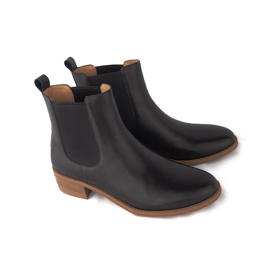 Sepatu Boots Wanita Kulit Gino Mariani Airen Black