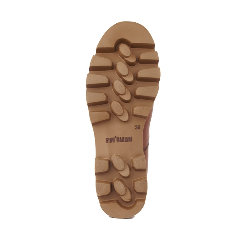 Sepatu Boots Wanita Kulit Gino Mariani Airy Tan