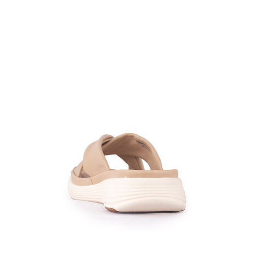 Sandal Strap Sling Back Wanita Casual Gino Mariani Brielle Apricot