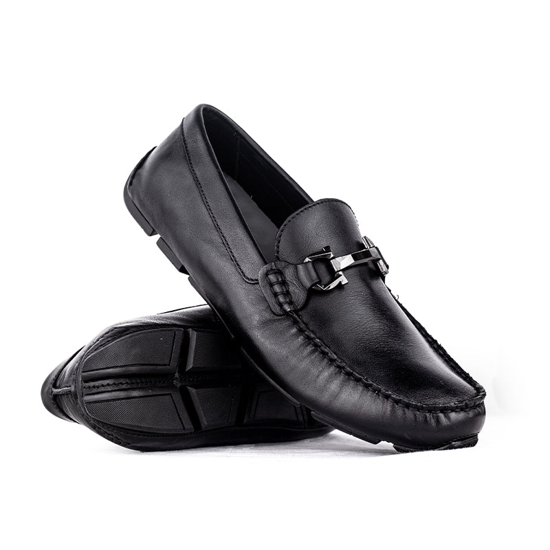 Sepatu Casual Pria Loafer Moccasin Gino Mariani Bartoli 8 Hitam