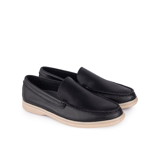 Sepatu Pria Casual Loafer Moccasin Gino Mariani Edison 1 Black