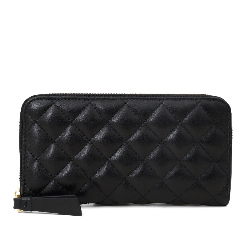 Dompet Panjang Wanita Gino Mariani Quilted Long Wallet Aneska Black