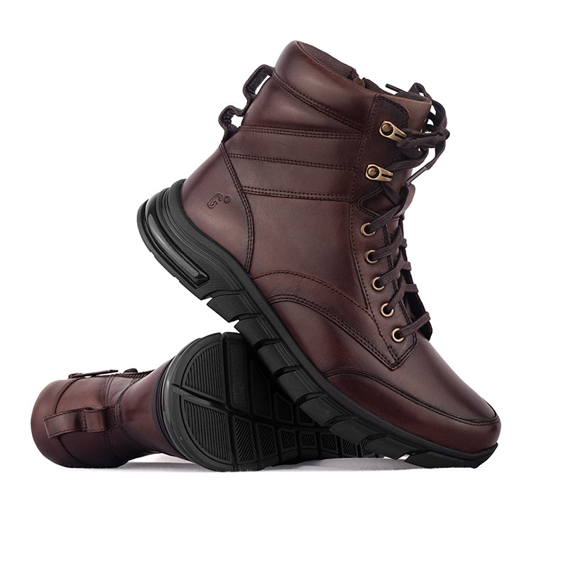 Sepatu Casual Pria Sneakers Boot Gino Mariani Drago 1 Brown