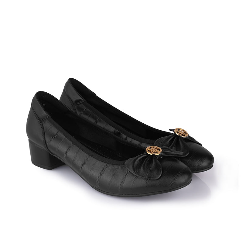 Sepatu Pantofel Formal Wanita Gino Mariani Farren Hitam