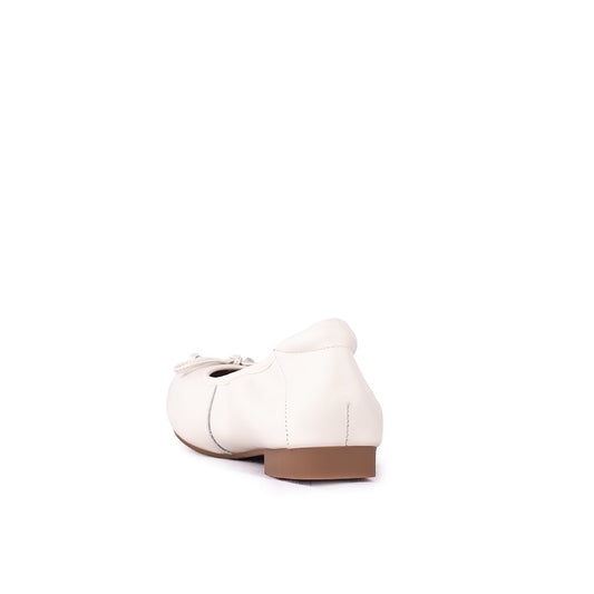 Sepatu Ballet Flats Wanita Gino Mariani Britney Off White