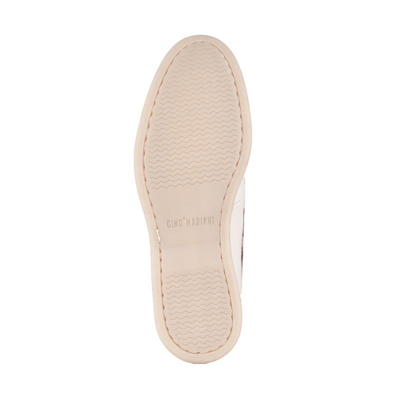 Sepatu Wanita Casual Loafer Moccasin Gino Mariani Emery 5 Bone White