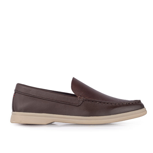 Sepatu Pria Casual Loafer Moccasin Gino Mariani Edison 1 Brown