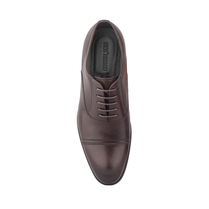 Sepatu Kulit Pria Pantofel Formal Gino Mariani Ignacio Coffee