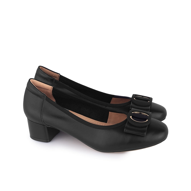 Sepatu Pantofel Formal Wanita Gino Mariani Delta Hitam