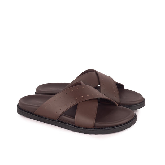Sandal Kulit Pria Gino Mariani Harison Brown