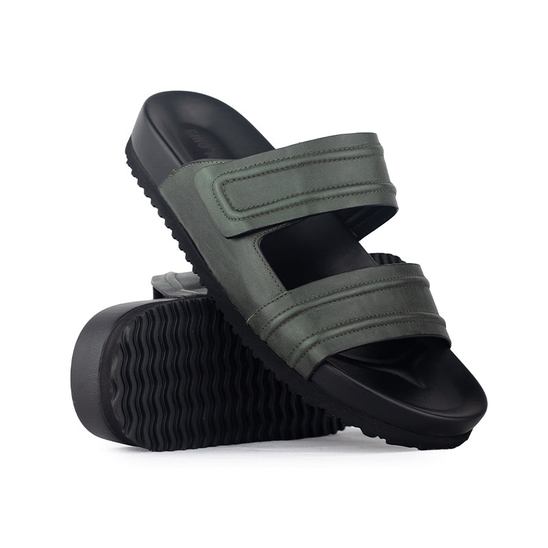 Sandal Kulit Pria Gino Mariani Fudo Army