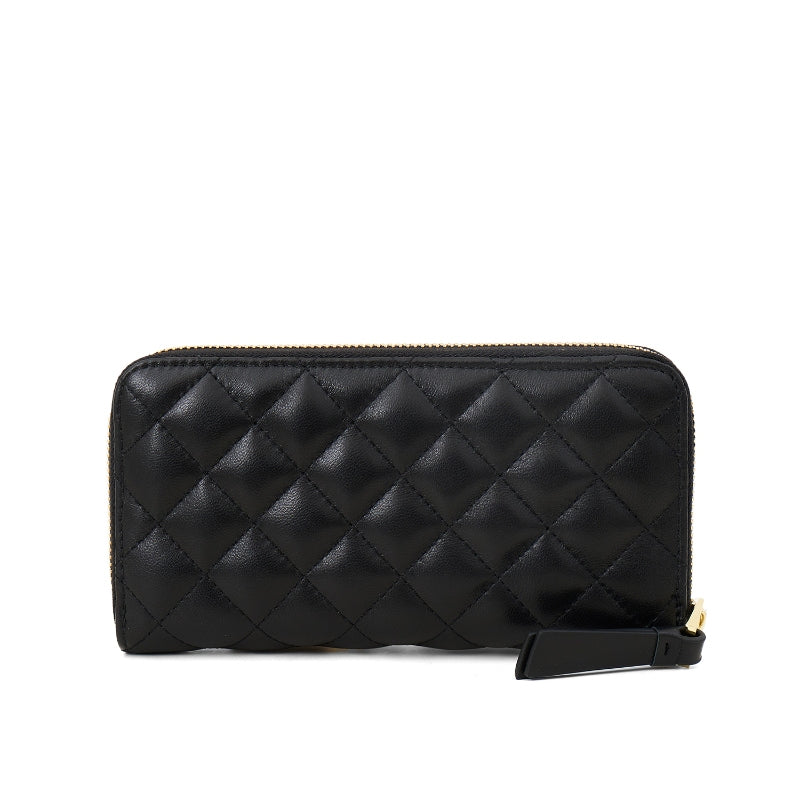 Dompet Panjang Wanita Gino Mariani Quilted Long Wallet Aneska Black